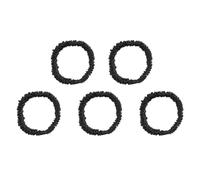 5PCs Mulberry Silk Hair Scrunchies Skinny Silk Hair Ties For Women Girls Luxury Scrunchies For Curly Thick Hair Elastic Set Thin