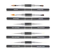 5Pcs Multi Color Metal Art Pens With Double Tips Professional Drafting Pens For Students And Office Use Fine And Broad Lines