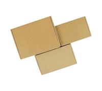 5Pcs Multi Size Brown Kraft Paper Gift Box Christmas Cookies Candy Packaging Wedding Gifts For Guest Handmade Soap Wrapping(15x10x4cm)