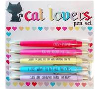 5pcs Multicolor Emotional Funny Pens Funny Pens Set for Adults Funny Rude Quotes Sarcastic Gag Gift Funny Adult Humor Supplies for Work or Office (CAT 1PC)