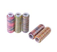 5pcs Multicolor Polyester Thread, Gradient Sewing Quilting Embroidery Thread Spools for Embroidery and Sewing Machines