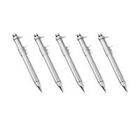 5Pcs Multifunction Ballpoint Pen Measuring Tool Vernier Caliper Pen 0-100mm Measuring Ruler Roller Ball Stationery Engineering Measurement Tool