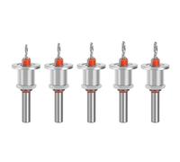 5Pcs Multifunction Limit Taper Hole Round Shank Countersink Drill Bit With Adjustable Depth Stop For Precise Woodworking Compatibles Power Tool