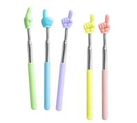 5pcs Multipurpose Teacher Pointer Stick, New Extendable Classroom Pointer And Finger Pointer Stick, Engaging Colors - Early Education Toys Classroom Essentials For Effective Presentations