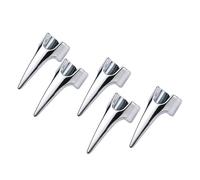 5Pcs Nail Covers Scratching Fondling Massage Grating Back Tickler Tools, Cosplay Stainless Steel Smooth Nails Hair Parting Ring