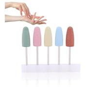 5pcs Nail Drill Bits, Nail Art Silicone Polisher Nail Grinders Drill Bits for Electric Manicure Machine Tool Drill