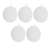 5pcs Nail Dust Collector Filter Replacement with Multi-layer Structure | White round Reusable Dust Filter with Plastic PET Filter Paper, Universal Fit for Home and Professional Use