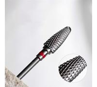5pcs Nail Tungsten Steel Grinding Head, Metal Accessory Drill Bit, Fast Removing Nail without Burning, Nail Art Tools(Red(f))