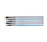 5pcs Nails Art Brushes Set For Gel And Fine Detailing With Acrylic Handle In Various Lengths Art Liner Precise Nail Tools