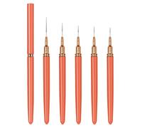 5Pcs Nails Art Brushes Super Fine Thin Liner Nails Brush Set For Nails Gel Polish Painting Designs Gifts For Women Girls