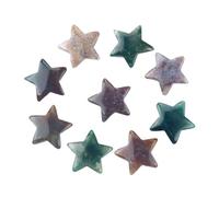 5pcs Natural Crystal Ornaments Five-pointed Star Amethyst Quartz Gemstone Fish Tank Home Decor(9)