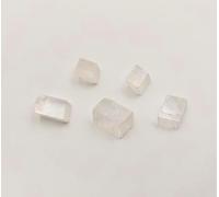 5pcs Natural White Calcite Stones 20-30mm Natural Stone Protection Rough Stone Protection Glass Quartz Glass for Jewelry Making (White Calcite, 5)