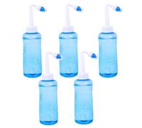 5pcs Neti Pot Sinus Rinse Kit, 500ml Nasal Rinse Kit, Nose Wash Cleaner Pressure Sinus Irrigation System, Rinse Nasal Irrigation for Adult Nasal Congestion Relief & Allergies Nasal Wash
