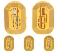 5pcs NFC Sensor Nail Art Decals Golden Glow DIY Stickers