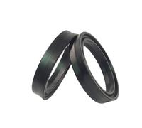 5Pcs Nitrile rubber oil seal, Y-ring hydraulic cylinder piston, Inner diameter 12mm Outer diameter 20mm Thickness 4mm, Black, 12x20x4mm