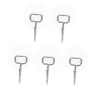 5PCS No Punch Wall Hooks Wall-Mounted Clothes Rack Coat & Hat Hanging Hooks Sticky No Nail Decorative Hooks Punch-Free Towel & Coat Storage Solution