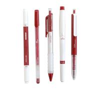 5Pcs Noise Frees Retractable Gel Pen Fast Dry Inks Not Smudges Writing Comfortable Handle for Students Professional Quiet Clicks Gel