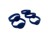 5pcs ntag215 Waterproof Business Wristbands, Compatible with Amiibo TagMo and NFC-Enabled Mobile Phones and Devices，13.56 MHz, ISO14443A Protocol, 504 Bytes readable and writable (Blue)