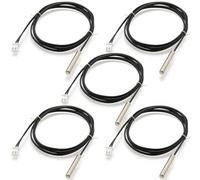 5pcs NTC 10K Digital Temperature Sensor Waterproof Probe Thermal Thermometer 3950 Thermistor 1 Metre - UMTMedia®