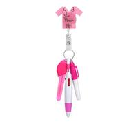 5pcs Nurse Pen Set, Versatile Nurse Badge Accessories Include Nurse Badge Holder Highlighter Pen Marker Pen LED Light Keychain Four-Color Ballpoint Pen for Nurse Doctor Day Gift