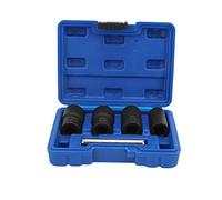 5pcs Nut Bolt Remover Set, Bolt Nut Extractor Set 1/2in Drive Impact Extractor Tool 17mm 19mm 21mm 22mm for Auto Maintenance