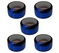 5Pcs Nylon Oven Knobs, 58MM Switch Dials, High Heat Resistant Control Handles, Textured Grip For Wet Hands, Fit For Stove Cooker Replacement(blue)