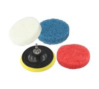 5Pcs Nylon Scrub Brush Pads for Drill Use, Great for Removing Soap Scum, Hard Water Stains, and More from Various Surfaces (5PCS/Set)