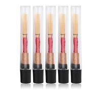 5PCS Oboe Reed Medium, 72mm/2.83in Handmade Oboe with Transparent Case Tube No Soaking Required Soft Reed Medium Strength Instrument Accessories for Beginners