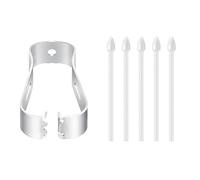 5PCS OEM Tab S9 S Pen Tips/Nibs Replacement for Samsung Galaxy Tab S9 Ultra / S9 Plus / S9 FE Stylus Pen Nibs Soft Silicone Tips (5PCS OEM/White)
