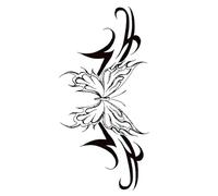 5PCS Of Demonic Scar-Covering Herbal Tattoo Stickers, Long-Lasting, Waterproof, And Suitable For Both Men And Women