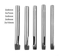 5pcs of Hollow Punch Tools with 3mm Holes Perfect Addition to Your Leatherworking Kit