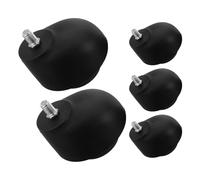 5pcs Office Chair Casters M8 0.39 Inch Silent Swivel Wheels | Metal Nylon Plastic Build, Low Rolling Resistance, 360 Degree Rotation, for Workstations and Meeting Tables