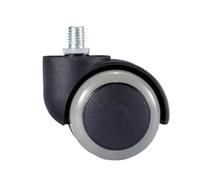 5Pcs Office Chair Wheel Caster 2" 360 Degree Mute Swivel Castor Furniture Feet Replacement Wheels Roller Rubber(Screw Thread)