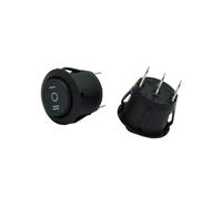 5PCS On/Off/On 3-Position 3-Pin SPDT Round Rocker Switch 10A/125V AC