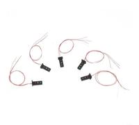 5Pcs OO/HO Scale Model Train Signal Lamp with 3 LED Lights, 27mm Height, for Railway Layout and Building Sand Table