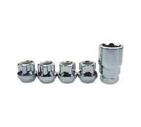 5Pcs Open End Wheel Nut Bulge M12x1.25 Anti Theft, M12x1.5