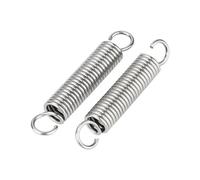 5Pcs Open Hook Extension Spring 304 Stainless Steel, 1.2x10x55mm, for DIY Projects