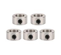 5Pcs Opensource Lock Collar T8 Lead Screw Ring Block Isolation Column 2mm/3/4/5mm/6mm/8mm/10mm/12mm For 3D Printer CNC(Metal,5mm)