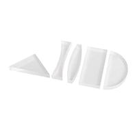 5Pcs Optical Experiment Glass Lens Optically Light Spectrum Glass Lens Prism Physics Experiments Teaching Tools for Physics Lab Experiment