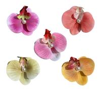 5PCS Orchid Hair Clip - Fashionable Women's Bohemian Bridal Accessory - Hawaiian Flower Design - Suitable for Girls' Parties, Weddings & Travel