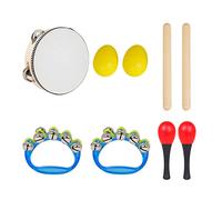 5Pcs Orff Musical Instruments Wood Music Rhythm Toy Percussion Drum Sets Children Kids Preschool Gifts Wood Percussion Toys Child Early Education Toy