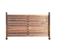 5PCS Outdoor Wooden Garden Divider Freestanding Privacy Fence Panels Durable Brown Plant Support for Yard & Patio Perfect for Flowers & Trees