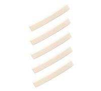 5pcs Ox Bone Guitar Nut Replacement Parts for Vintage Instruments | 4 X 0.63x0.34cm, Curved Top Profile, String Support and Adjustable Fit, for Friends and Families