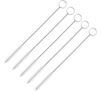 5Pcs Pack Stainless Steel Cleaning Brush Brush Hose Straw Wash Coffee Tea Cup Bottle Cleaner Brushes 10 * 200mm Creative and Popular