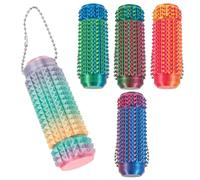 5Pcs Pain Stimulation Roller Keychain, Easy Grip, Compact, Anxiety Relief Tool, Unique Sensory Experience Mini Pocket Stress Relief Toy for Adults and Teens, Office, Pain Roller Keychain