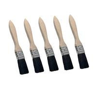 5Pcs Paint Brushes Decorating Set, 1" / 1.5" / 2" Disposable Pure Bristles Paintbrush Painting Tools Art Supplies