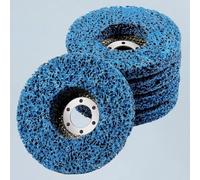 5PCS Paint Remover Strip Discs 115mm 4.5" Strip Discs Stripping Wheel Wire Wheels for Angle Grinder Clean and Remove Paint Coating Rust Welds Oxidation (Blue)