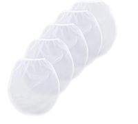 5Pcs Paint Strainer Bags, 1 Gallon Paint & Liquid Filter Bags White Fine Mesh Bucket Strainer with Elastic Top Opening Paint Filtering Bag for Paint Gardening Hydroponics (5, 1 Gallon)