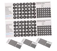 5pcs Pan Flute Instrument Note Stickers for 18 Tube Practice | Black Pvc Paper, Self Adhesive Labels, Universal Fit for Panpipes, for Beginners in Classrooms and Personal Use