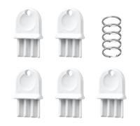 5pcs Paper Towel Dispenser Key, with 5pcs Key Rings Plastic Toilet Paper Tissue Dispenser Key Replacement Compatible with Waffle Georgia Pacific Commercial Office Building Maintenance